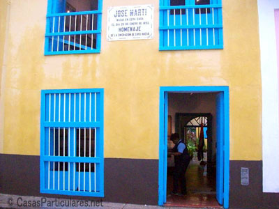 La fachada del la casa natal de Jos Mart