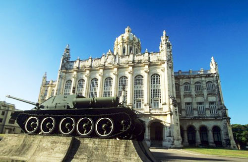El Museo de la Revoluci髇 en La Habana Vieja, Cuba