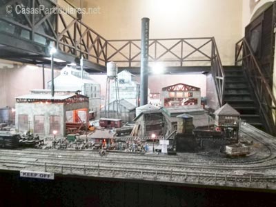 Maqueta del ferrocarril en una central azucarera, La Habana, Cuba