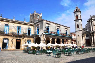 La Plaza de la Catedral, vista restaurante El Patio